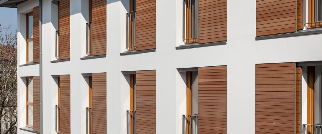 Fensterläden zum Schieben