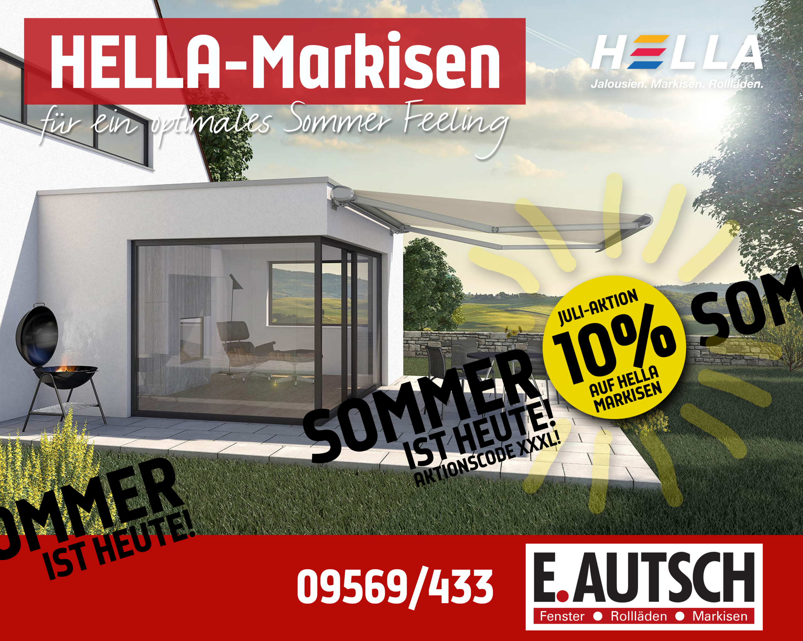 Markisen Sonderaktion 10%